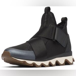 Sorel Kinetic Sneak Sneakers Black/Cream/Brown Women’s 8.5